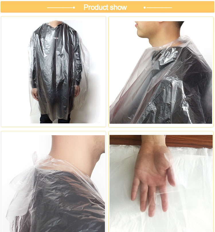 PE Disposable Barber Cape